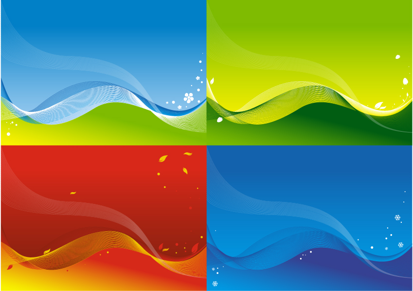 free vector 3 colorful vector